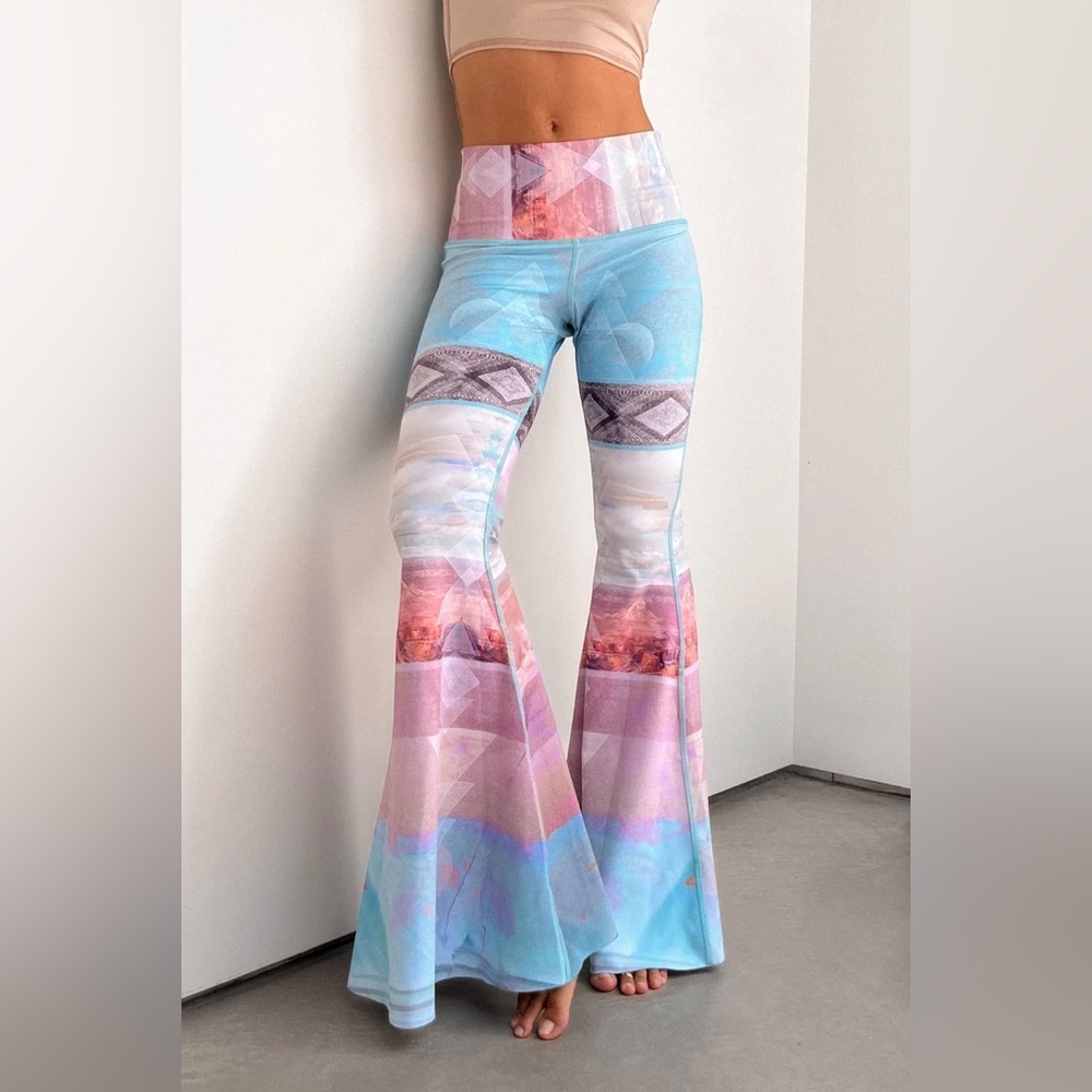 Teeki Tarot Magic Long Bell Bottom Flare Pants